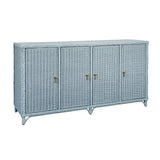 Worlds Away Evander Light Blue Cabinet at Fig Linens and Home - Angle