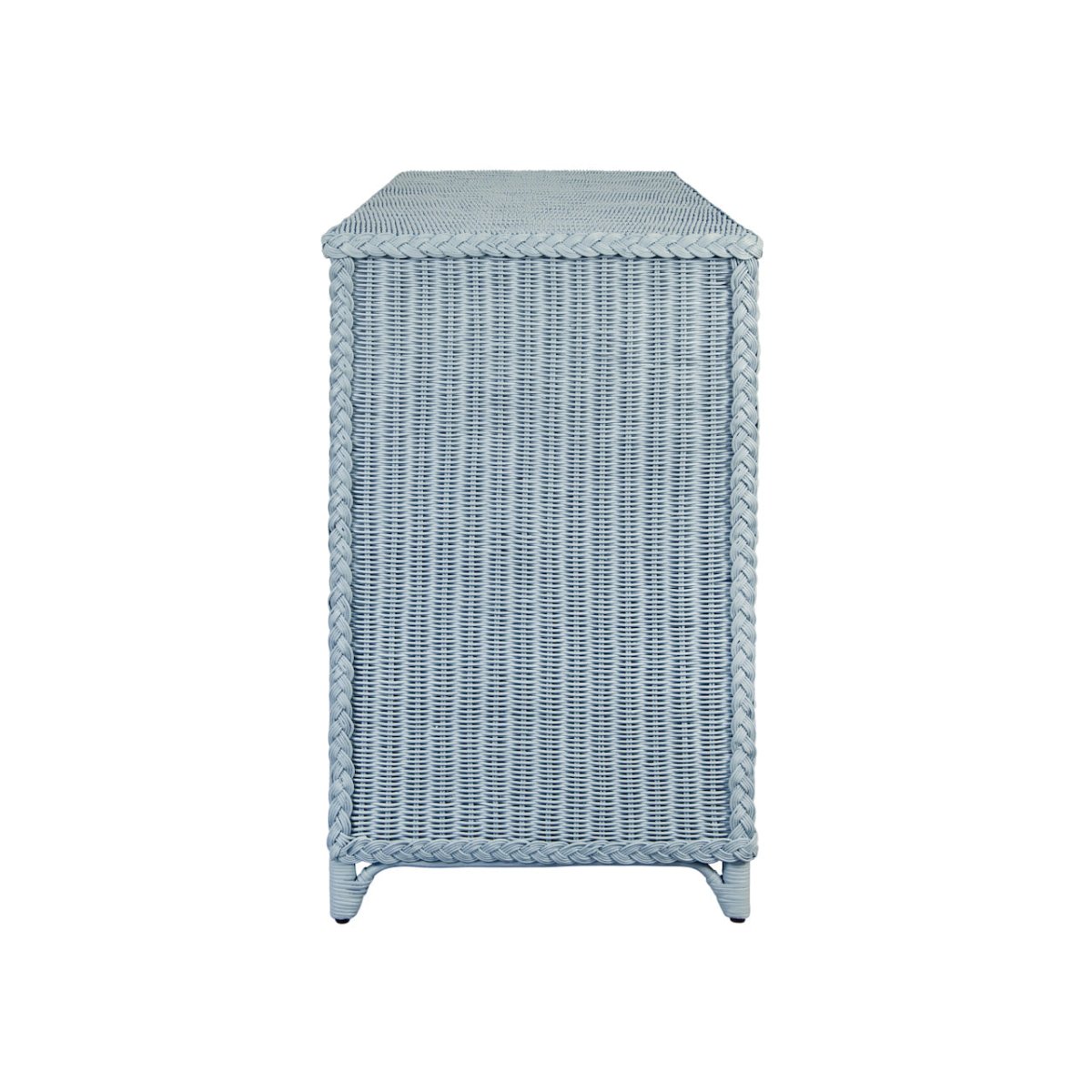 Worlds Away Evander Light Blue Cabinet at Fig Linens and Home - Side