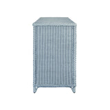 Worlds Away Evander Light Blue Cabinet at Fig Linens and Home - Side