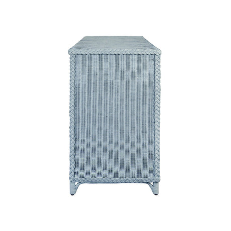 Worlds Away Evander Light Blue Cabinet at Fig Linens and Home - Side