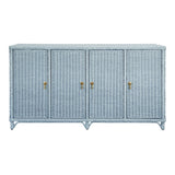Worlds Away Evander Light Blue Cabinet at Fig Linens and Home - Front