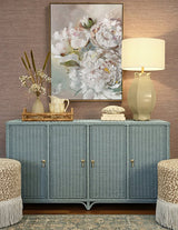 Worlds Away Evander Light Blue Cabinet at Fig Linens and Home - Lifestyle 2