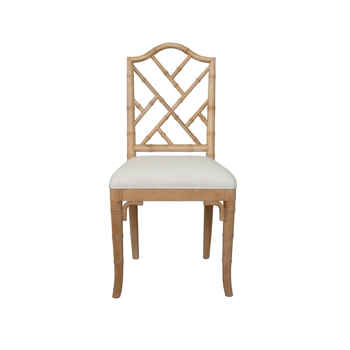 Worlds Away Fairfield Cerused Oak Chair at Fig Linens and Home - Front View
