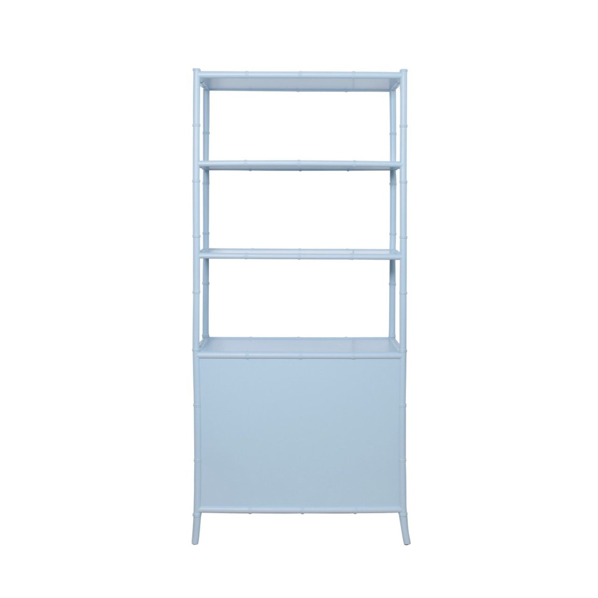 Flynn Blue Grasscloth Etagere by Worlds Away at Fig Linens and Home - Reverse View