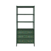 Flynn Green Grasscloth Etagere by Worlds Away at Fig Linens and Home - Front View