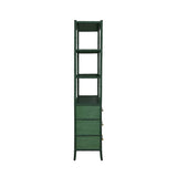 Flynn Green Grasscloth Etagere by Worlds Away at Fig Linens and Home - Side View