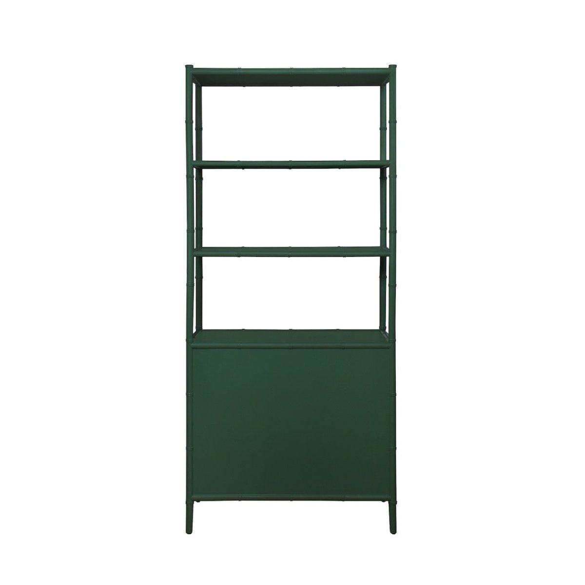 Flynn Green Grasscloth Etagere by Worlds Away at Fig Linens and Home - Back View