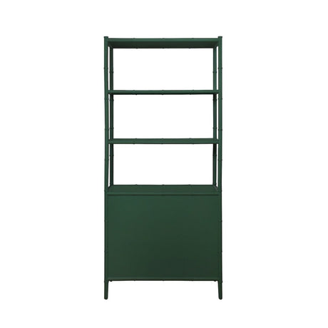 Flynn Green Grasscloth Etagere by Worlds Away at Fig Linens and Home - Back View