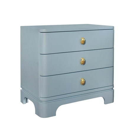 Fortune Light Blue Side Table | Worlds Away Night Stands & End Tables at Fig Linens and Home 2