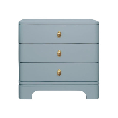 Fortune Light Blue Side Table | Worlds Away Night Stands & End Tables at Fig Linens and Home 1