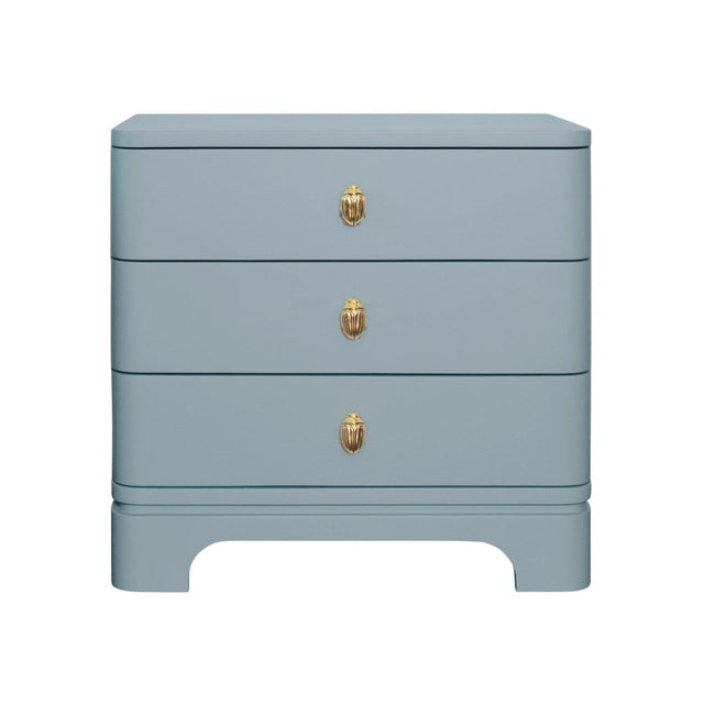 Fortune Light Blue Side Table | Worlds Away Night Stands & End Tables at Fig Linens and Home 1