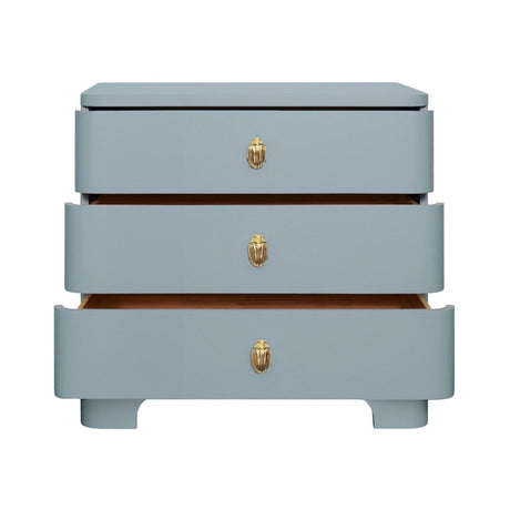 Fortune Light Blue Side Table | Worlds Away Night Stands & End Tables at Fig Linens and Home 3