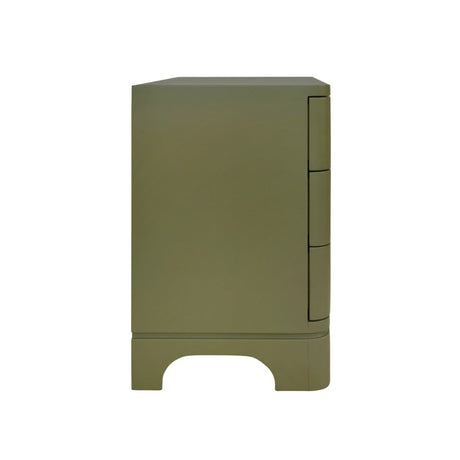 Fortune Olive Green Side Table | Worlds Away Night Stands & End Tables at Fig Linens and Home 5