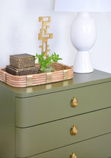 Fortune Olive Green Side Table | Worlds Away Night Stands & End Tables at Fig Linens and Home 7