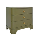Fortune Olive Green Side Table | Worlds Away Night Stands & End Tables at Fig Linens and Home 3