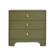 Fortune Olive Green Side Table | Worlds Away Night Stands & End Tables at Fig Linens and Home 1