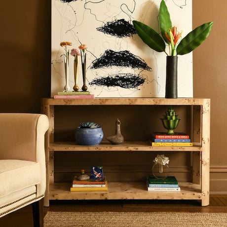 Garlic Bud Vase in Gold Finish | Worlds Away Vases in Lifestyle Setting 1