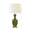 Gina Handpainted Olive and Gold Tole Lamp by Worlds Away at Fig Linens and Home - View 1 Unlit