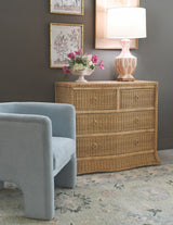 Gina Handpainted Pink Coral Ikat Tole Table Lamp by Worlds Away at Fig Linens and Home - Lifestyle 1