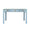 Worlds Away Gladys Curved Front Desk in Light Blue Textured Linen - Front at Fig Linens and Home