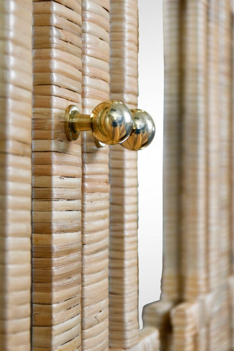 Worlds Away Granada Natural Buffet at Fig Linens and Home - Hardware Detail View