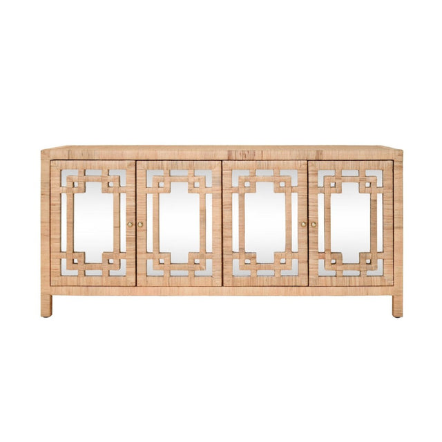 Worlds Away Granada Natural Buffet at Fig Linens and Home - Front View