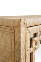 Worlds Away Granada Natural Buffet at Fig Linens and Home - Corner Detail View