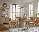 Hamilton Cerused Oak Dining Table by Worlds Away - Lifestyle 1 at Fig Linens and Home