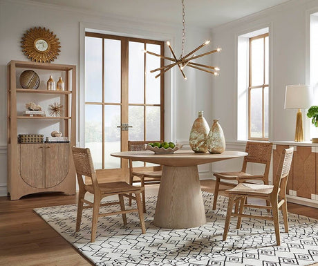 Hamilton Cerused Oak Dining Table by Worlds Away - Lifestyle 1 at Fig Linens and Home