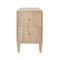 Hammond Cerused Oak Side Table by Worlds Away 29"H x 16.25"W x 18"D Cerused Oak at FIG LINENS AND HOME 1