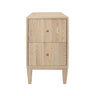 Hammond Cerused Oak Side Table by Worlds Away 29"H x 16.25"W x 18"D Cerused Oak at FIG LINENS AND HOME 1