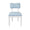 Hayden Light Blue Dining Chair | Worlds Away Bow Back Chair Front View at Fig Linens and Home