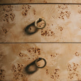 Henry Burlwood Demilune Chest by Worlds Away 35"H x 42"W x 20"D Burlwood at FIG LINENS AND HOME 9