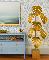Worlds Away Iggy Monstera Tree Floor Lamp | Luxury Lighting at Fig Linens and Home - Lifestyle 3