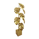 Worlds Away Iggy Monstera Tree Floor Lamp | Brass Finish Lighting at Fig Linens and Home 2
