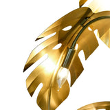 Worlds Away Iggy Monstera Tree Floor Lamp | Brass Finish Lighting at Fig Linens and Home - Bulbs Lit