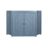 Isabel Capri Blue Buffet by Worlds Away | Cabinets & Sideboards at Fig Linens and Home - Front View