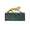 Jag Green Marble Box with Brass Jaguar Handle by Worlds Away - Side View at Fig Linens and Home