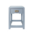 Jean Light Blue Side Table by Worlds Away at Fig Linens and Home - Front View