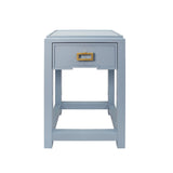 Jean Light Blue Side Table by Worlds Away at Fig Linens and Home - Front View