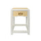 Jean Natural Grasscloth Side Table by Worlds Away at Fig Linens and Home 1 - Nightstand Front View