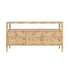 Jordan Burlwood Buffet Cabinet by Worlds Away at Fig Linens and Home - Front View