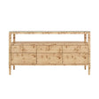 Jordan Burlwood Buffet Cabinet by Worlds Away at Fig Linens and Home - Front View