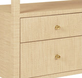 Jordan Natural Buffet Cabinet by Worlds Away | 6-Drawer Console at Fig Linens and Home - Detail 2