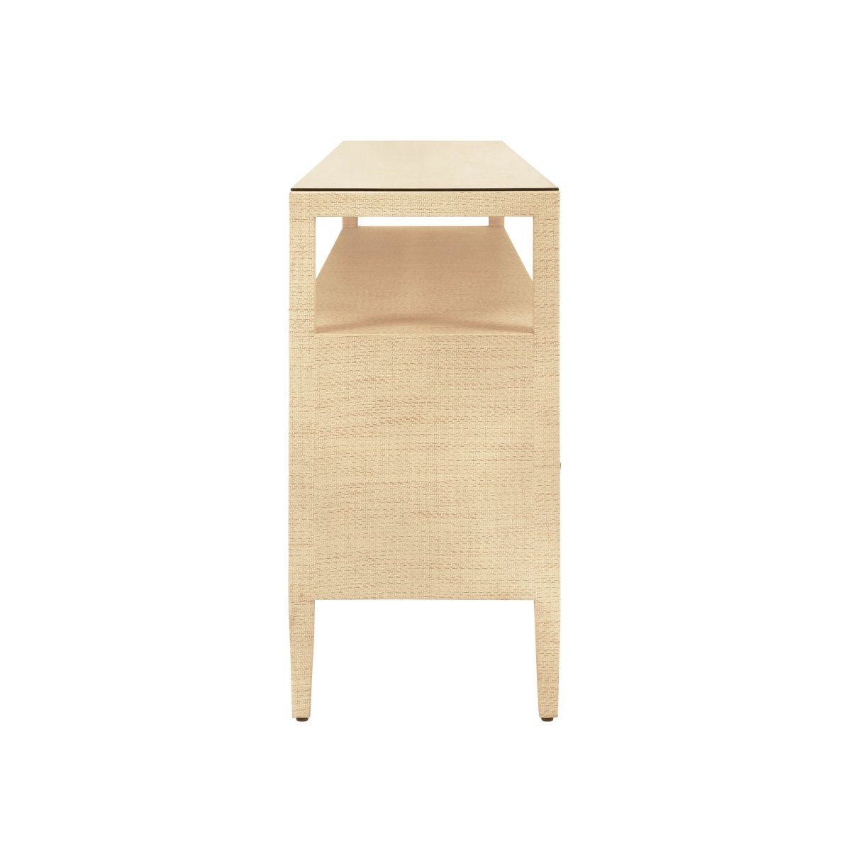 Jordan Natural Buffet Cabinet by Worlds Away | 6-Drawer Console at Fig Linens and Home - Side View 1