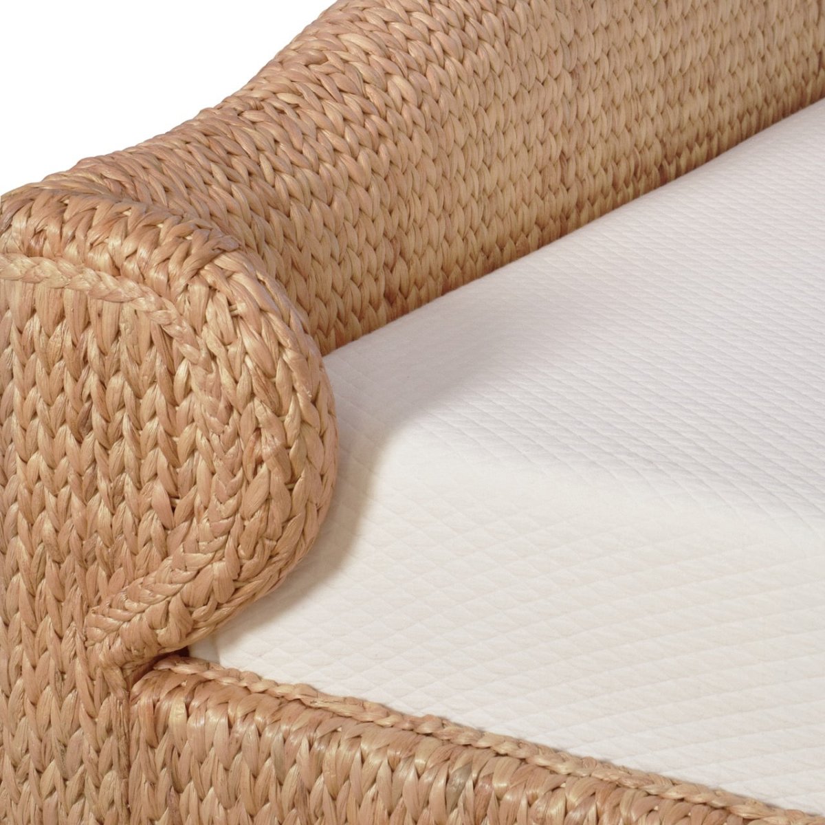 Jovi King Bed by Worlds Away | Coastal Natural Woven Bed at Fig Linens and Home Detail View 2