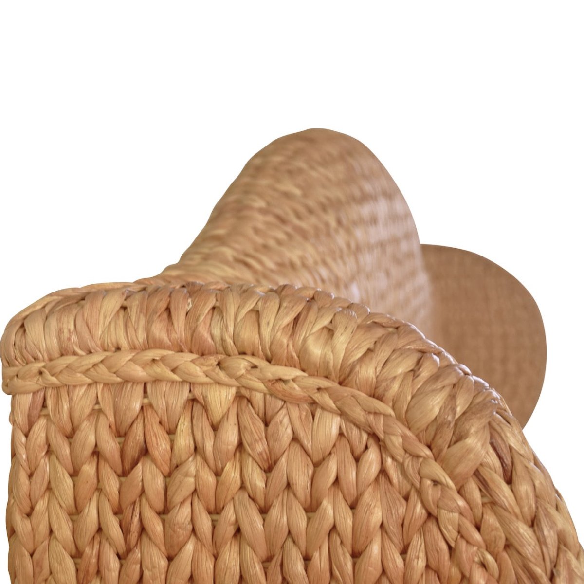 Jovi King Bed by Worlds Away | Coastal Natural Woven Bed at Fig Linens and Home Detail View 3