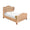 Jovi Queen Bed by Worlds Away at Fig Linens and Home | Coastal Winged Headboard Bed 2
