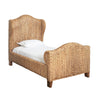 Jovi Twin Bed by Worlds Away | Winged Headboard Woven Coastal Bed at Fig Linens and Home 1