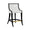 Keaton Black Counter Stool by Worlds Away | Kitchen and Bar Stool Angle View